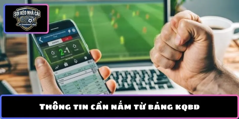 Thông tin cần nắm từ bảng kqbd